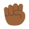 Raised Fist - Medium Black emoji on Google